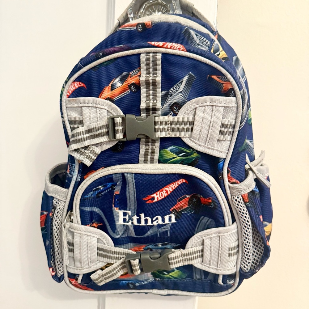 Pottery Barn Kids Hot Wheels ETHAN Mini Backpack